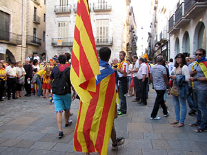 Ambient a Girona i preparaci&oacute; de la Via Catalana