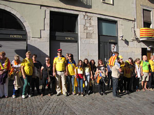 Ambient a Girona i preparaci&oacute; de la Via Catalana