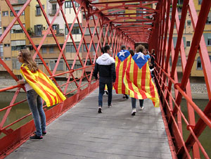 Ambient a Girona i preparaci&oacute; de la Via Catalana