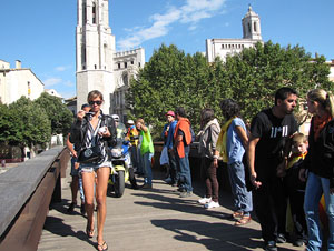Ambient a Girona i preparaci&oacute; de la Via Catalana