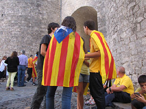 Ambient a Girona i preparaci&oacute; de la Via Catalana
