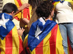 Ambient a Girona i preparaci&oacute; de la Via Catalana