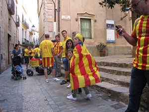 Ambient a Girona i preparaci&oacute; de la Via Catalana