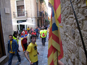 Ambient a Girona i preparaci&oacute; de la Via Catalana