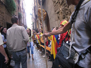 Ambient a Girona i preparaci&oacute; de la Via Catalana
