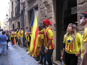 Ambient a Girona i preparaci&oacute; de la Via Catalana