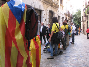 Ambient a Girona i preparaci&oacute; de la Via Catalana