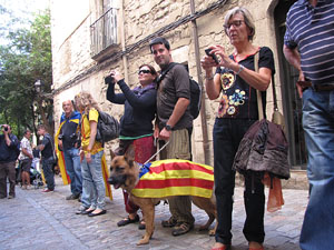 Ambient a Girona i preparaci&oacute; de la Via Catalana