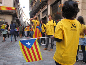 Ambient a Girona i preparaci&oacute; de la Via Catalana