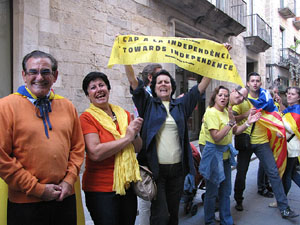 Ambient a Girona i preparaci&oacute; de la Via Catalana