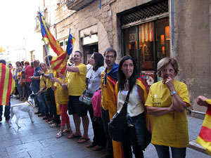 Ambient a Girona i preparaci&oacute; de la Via Catalana