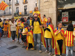 Ambient a Girona i preparaci&oacute; de la Via Catalana