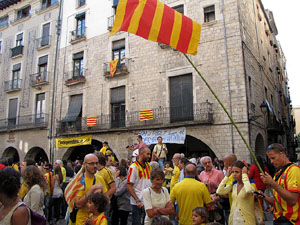 Ambient a Girona i preparaci&oacute; de la Via Catalana