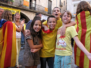 Ambient a Girona i preparaci&oacute; de la Via Catalana