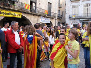 Ambient a Girona i preparaci&oacute; de la Via Catalana