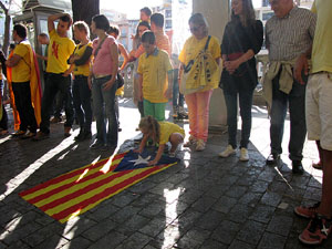 Ambient a Girona i preparaci&oacute; de la Via Catalana
