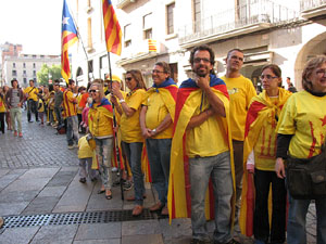Ambient a Girona i preparaci&oacute; de la Via Catalana