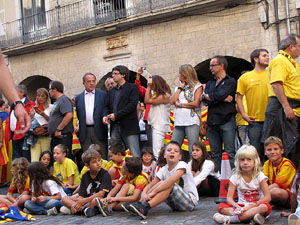 Ambient a Girona i preparaci&oacute; de la Via Catalana