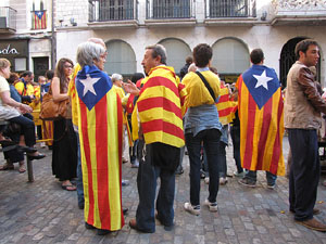 Ambient a Girona i preparaci&oacute; de la Via Catalana