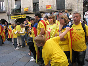 Ambient a Girona i preparaci&oacute; de la Via Catalana
