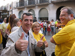 Ambient a Girona i preparaci&oacute; de la Via Catalana