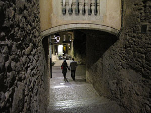 El Barri Vell de Nit. La pujada de Sant Domènec