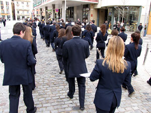 Cercavila de la banda de música La Lira