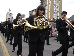 Cercavila de la banda de música La Lira
