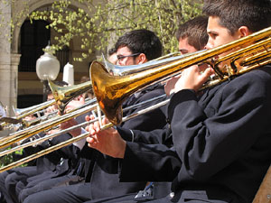 Concert de la banda La Lira a la plaça de la Independència