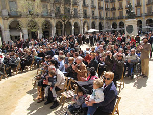 Concert de la banda La Lira a la plaça de la Independència