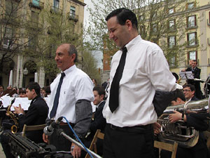 Concert de la banda La Lira a la plaça de la Independència