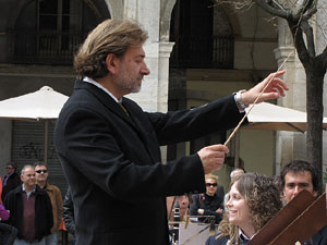 Concert de la banda La Lira a la plaça de la Independència