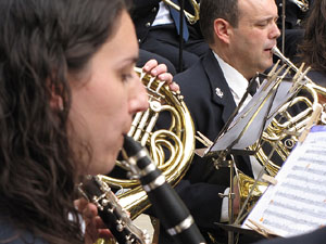Concert de la banda La Lira a la plaça de la Independència