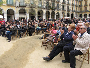 Concert de la banda La Lira a la plaça de la Independència