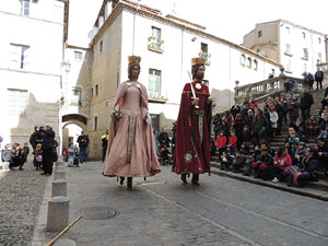 Cercavila de gegants i capgrossos pel Barri Vell