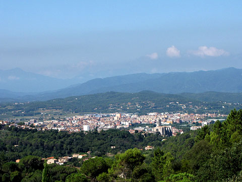 Vista de Girona des de Can Lliure