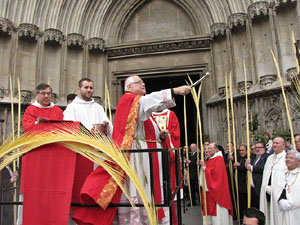 Diumenge de Rams. Benedicció de les palmes