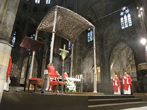 Diumenge de Rams. La missa de Rams a la Catedral