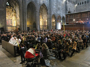 Diumenge de Rams. La missa de Rams a la Catedral