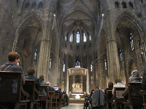 Diumenge de Rams. La missa de Rams a la Catedral