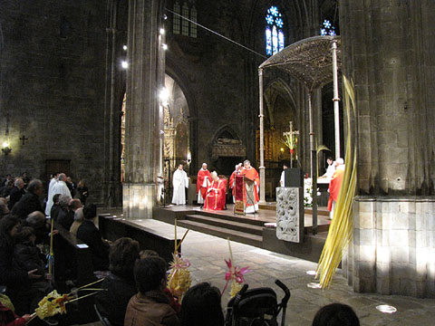 La missa de Rams a la Catedral de Girona