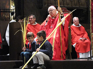 Diumenge de Rams. La missa de Rams a la Catedral