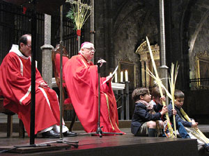 Diumenge de Rams. La missa de Rams a la Catedral