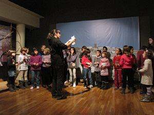 Taller de mosaic rom&agrave; al Museu d'Hist&ograve;ria de la Ciutat