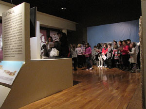 Taller de mosaic rom&agrave; al Museu d'Hist&ograve;ria de la Ciutat