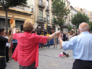 Diada Nacional de Catalunya. Sardanes a la Rambla de la Llibertat