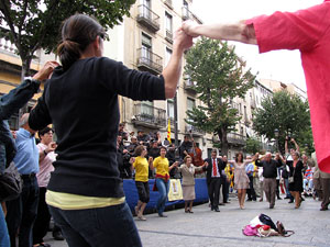 Diada Nacional de Catalunya. Sardanes a la Rambla de la Llibertat