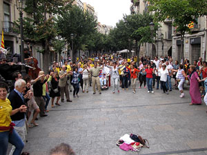 Diada Nacional de Catalunya. Sardanes a la Rambla de la Llibertat
