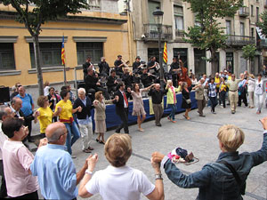 Diada Nacional de Catalunya. Sardanes a la Rambla de la Llibertat