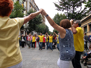 Diada Nacional de Catalunya. Sardanes a la Rambla de la Llibertat